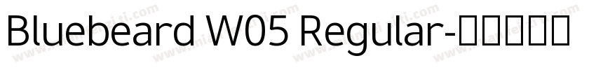 Bluebeard W05 Regular字体转换
